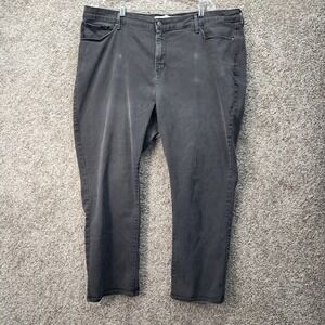 Signature Levi Strauss Gold Totally Shaping Straight Leg Jeans Black Plus‎ Size